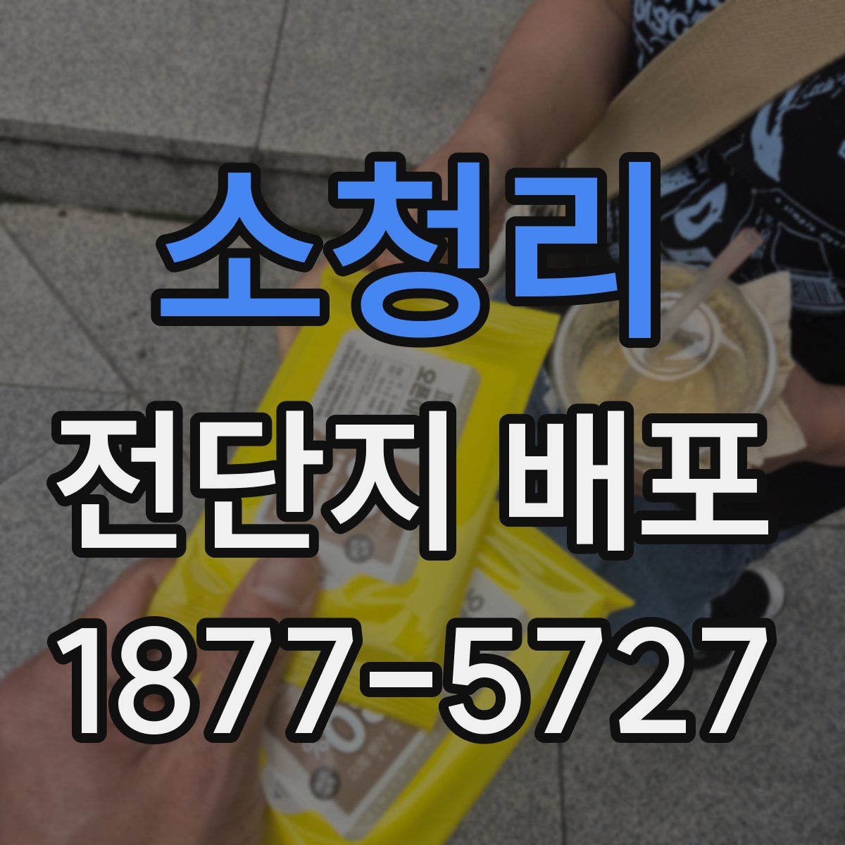 소청리 전단지 배포
