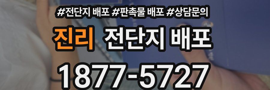 진리 전단지 배포