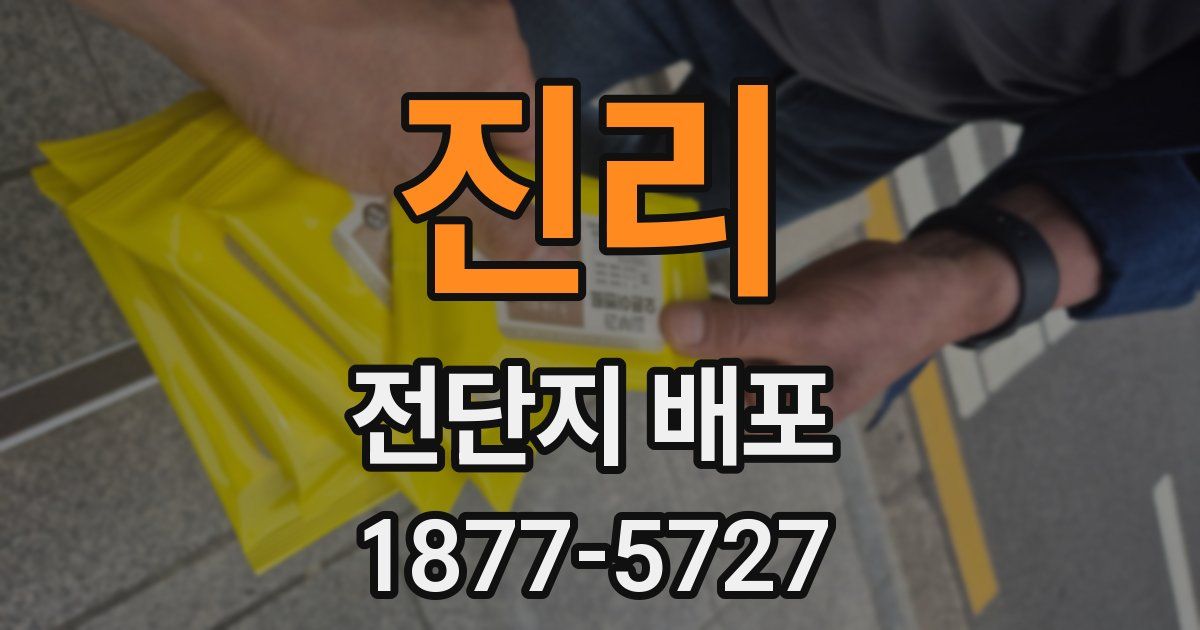 진리 전단지 배포