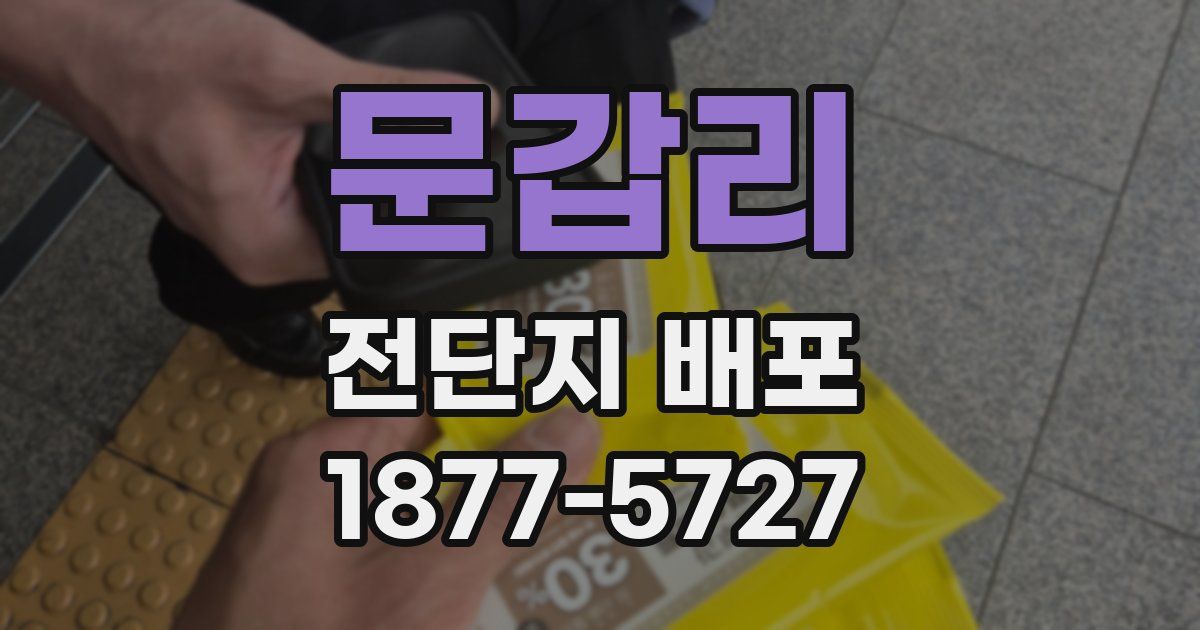 문갑리 전단지 배포
