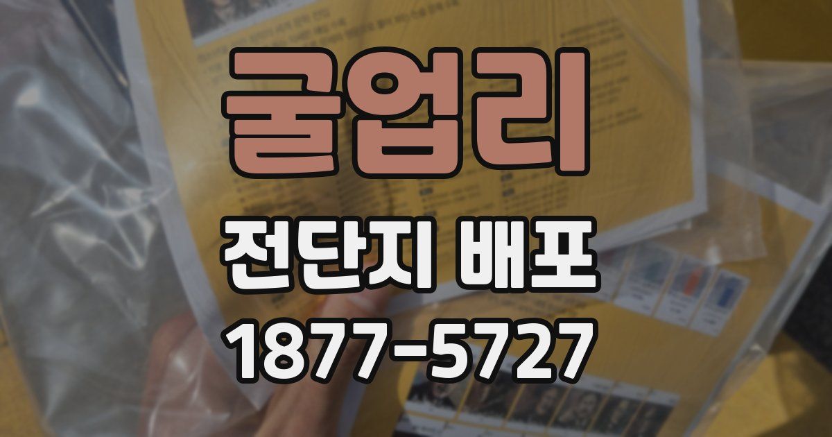 굴업리 전단지 배포