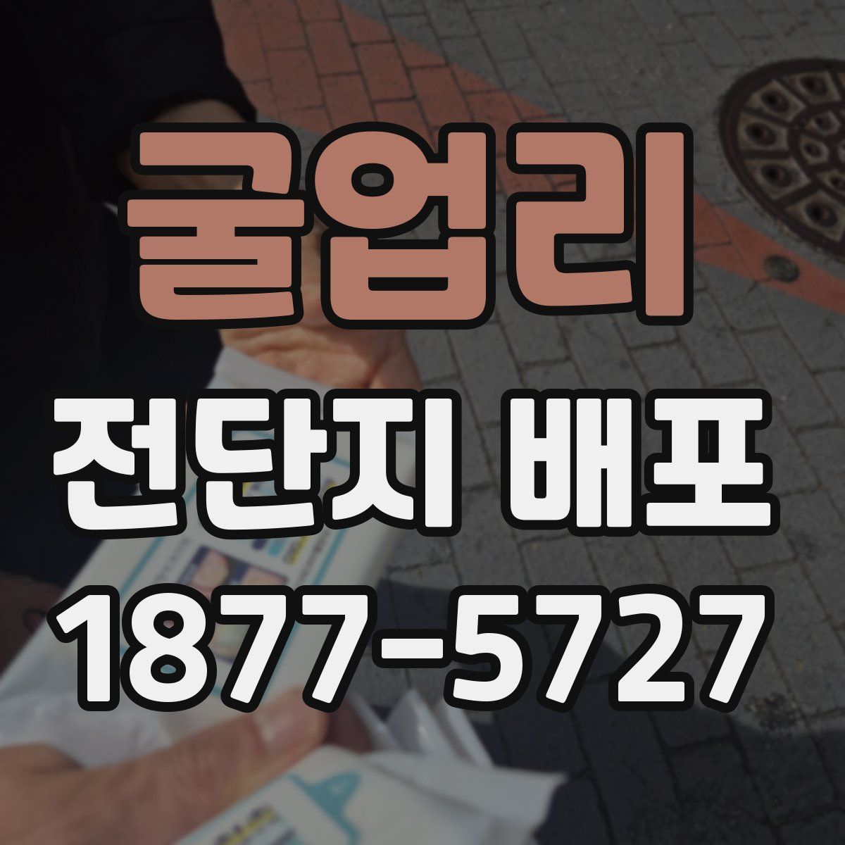 굴업리 전단지 배포