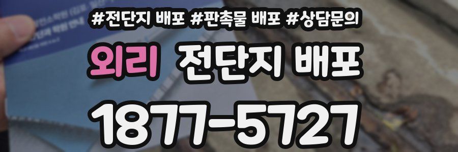외리 전단지 배포