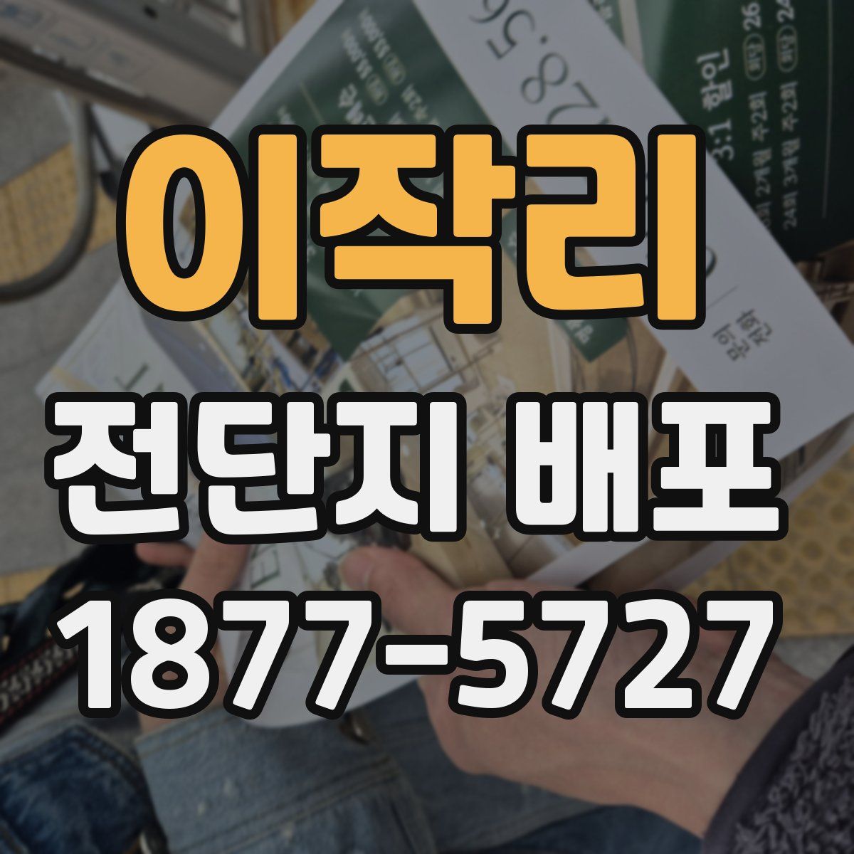 이작리 전단지 배포