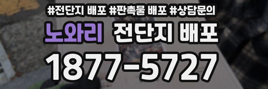 노와리 전단지 배포