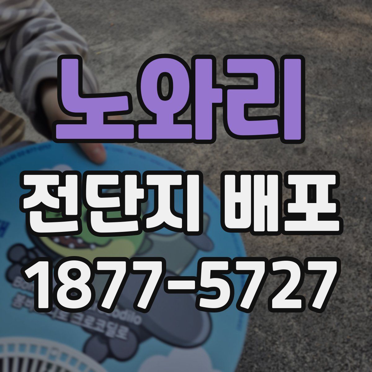 노와리 전단지 배포