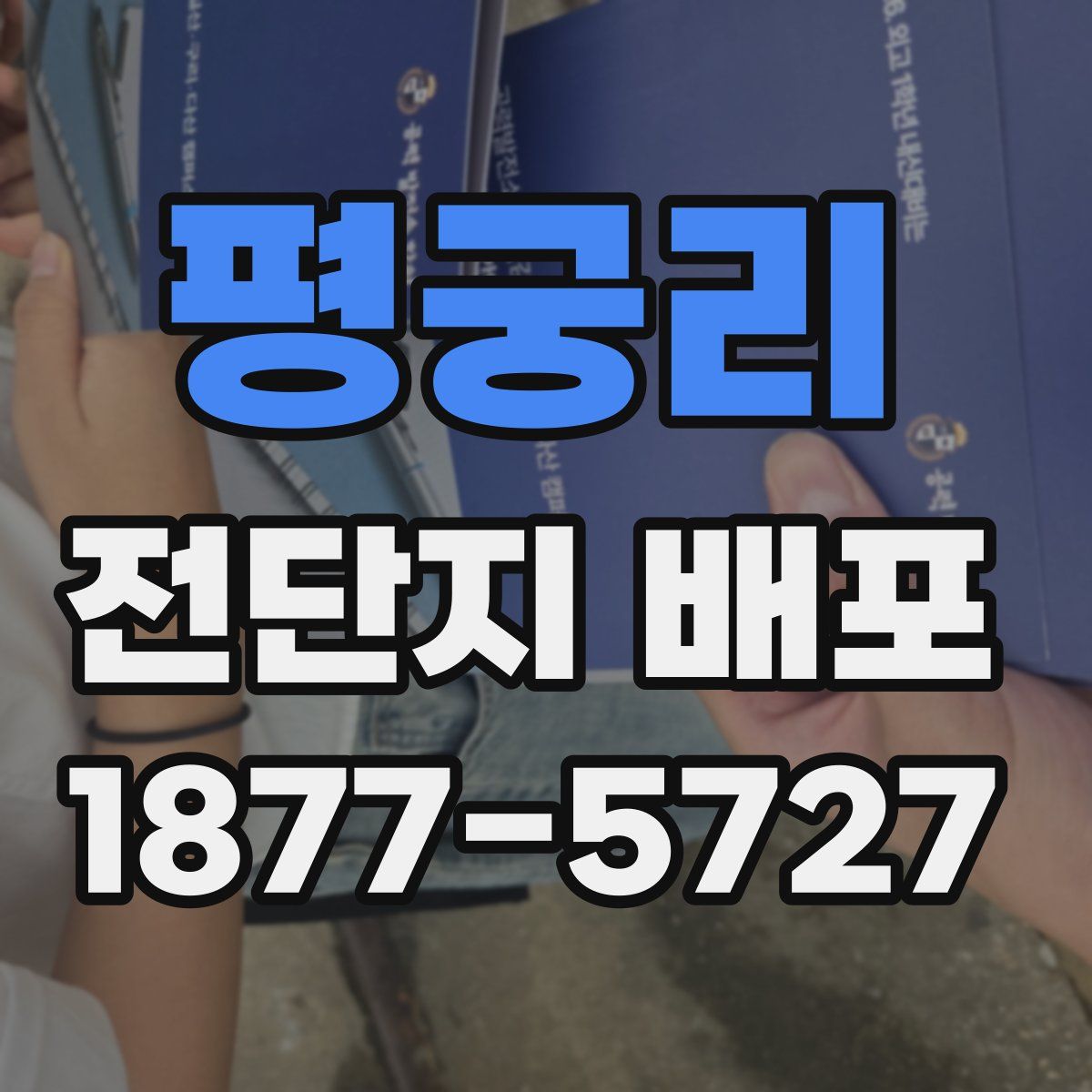 평궁리 전단지 배포