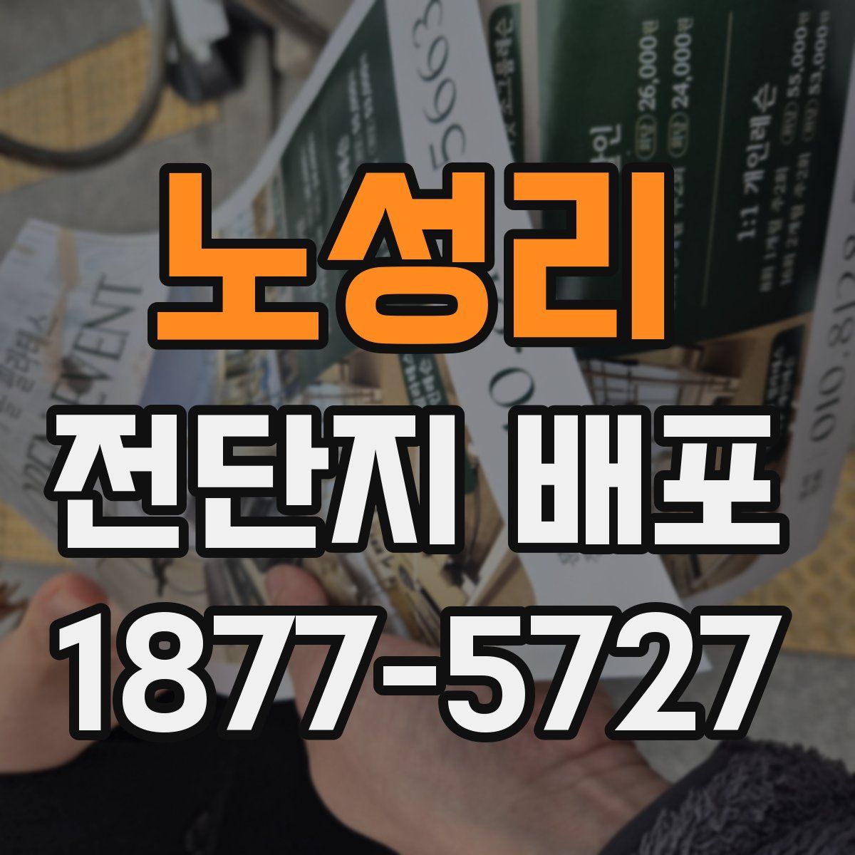 노성리 전단지 배포