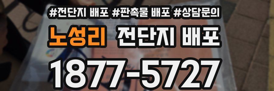 노성리 전단지 배포