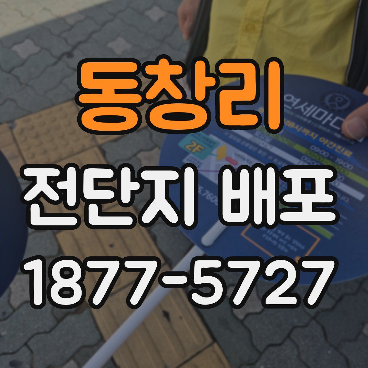 동창리 전단지 배포