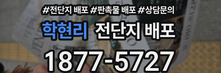 학현리 전단지 배포