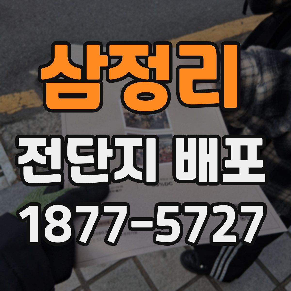 삼정리 전단지 배포
