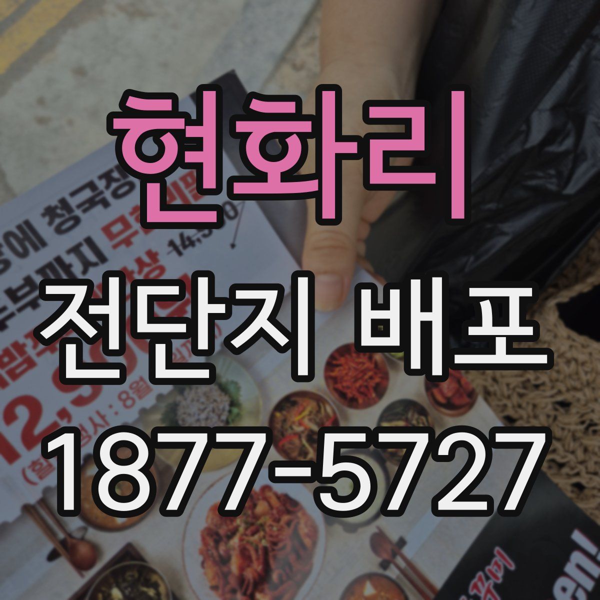 현화리 전단지 배포