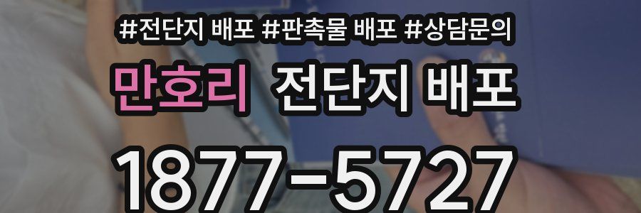 만호리 전단지 배포