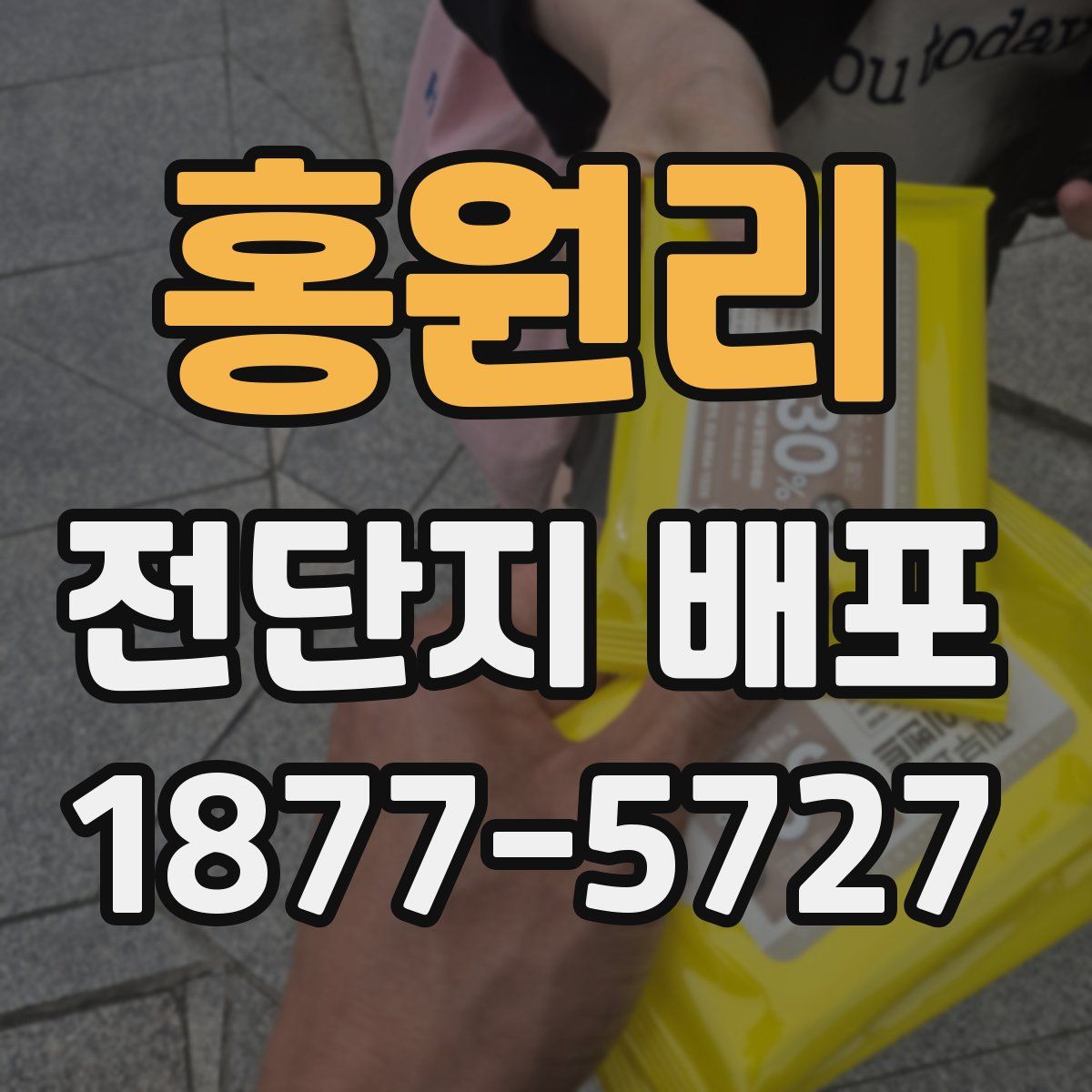 홍원리 전단지 배포
