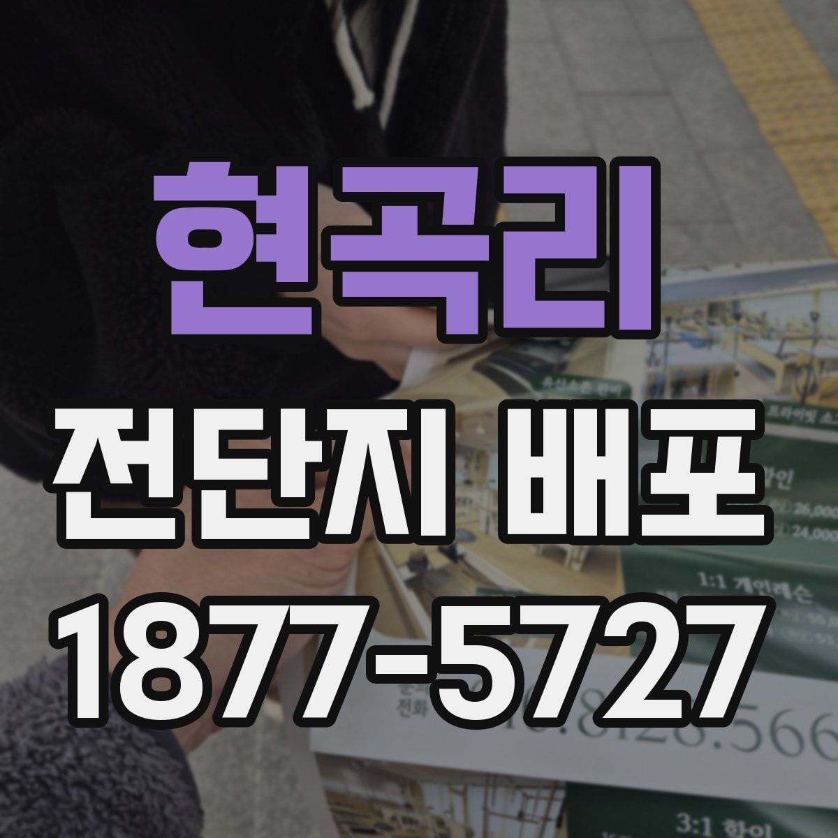 현곡리 전단지 배포