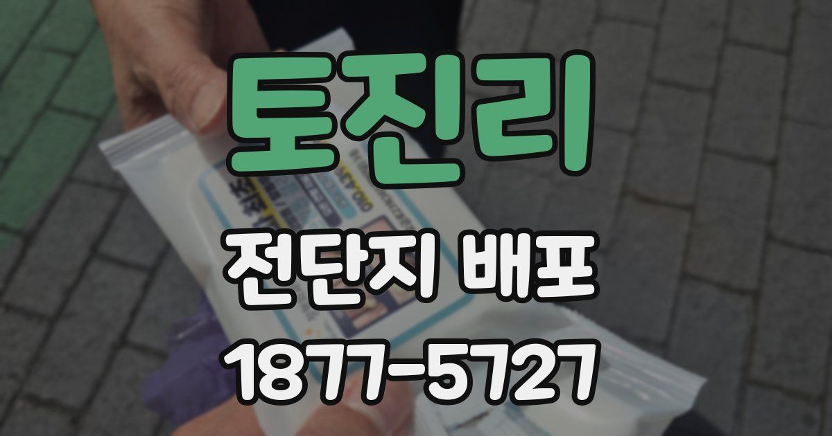 토진리 전단지 배포