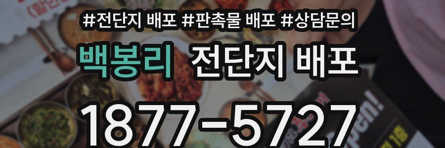 백봉리 전단지 배포