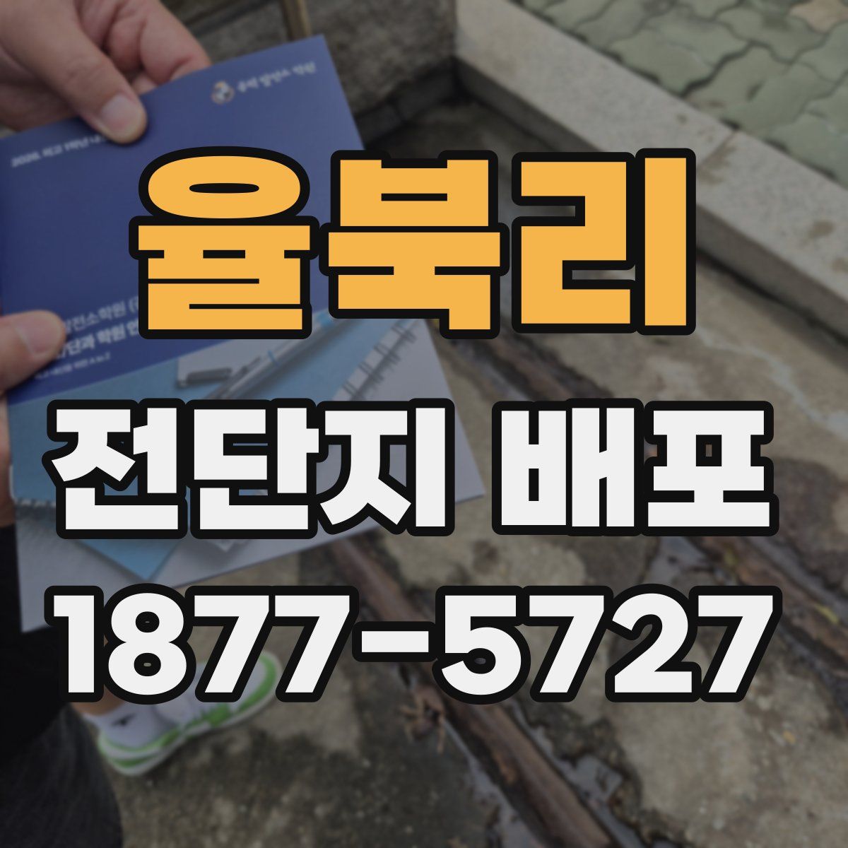 율북리 전단지 배포