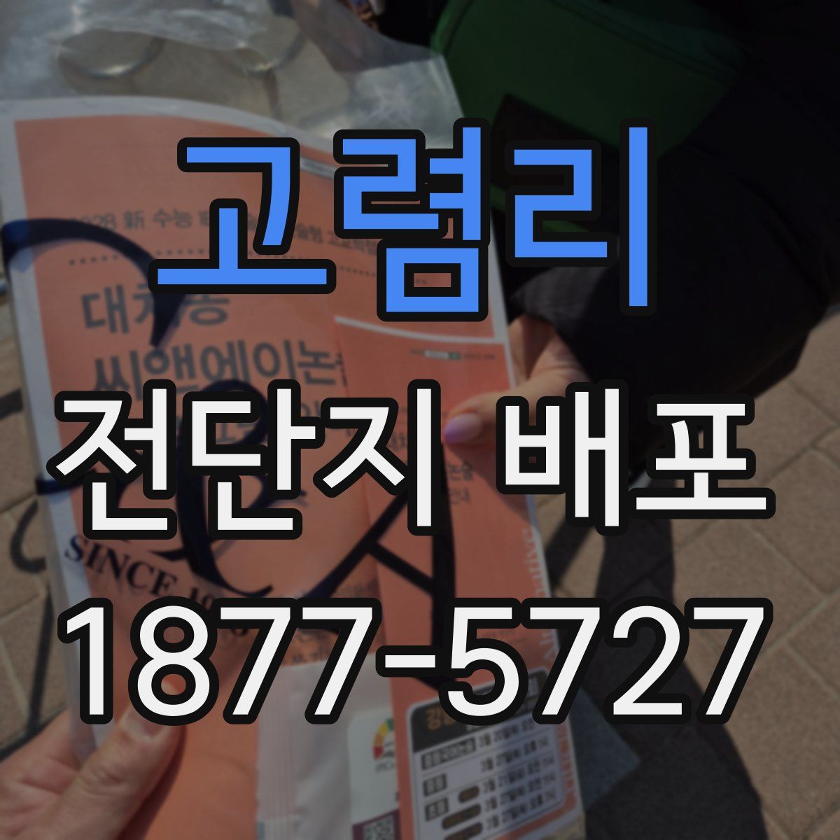 고렴리 전단지 배포