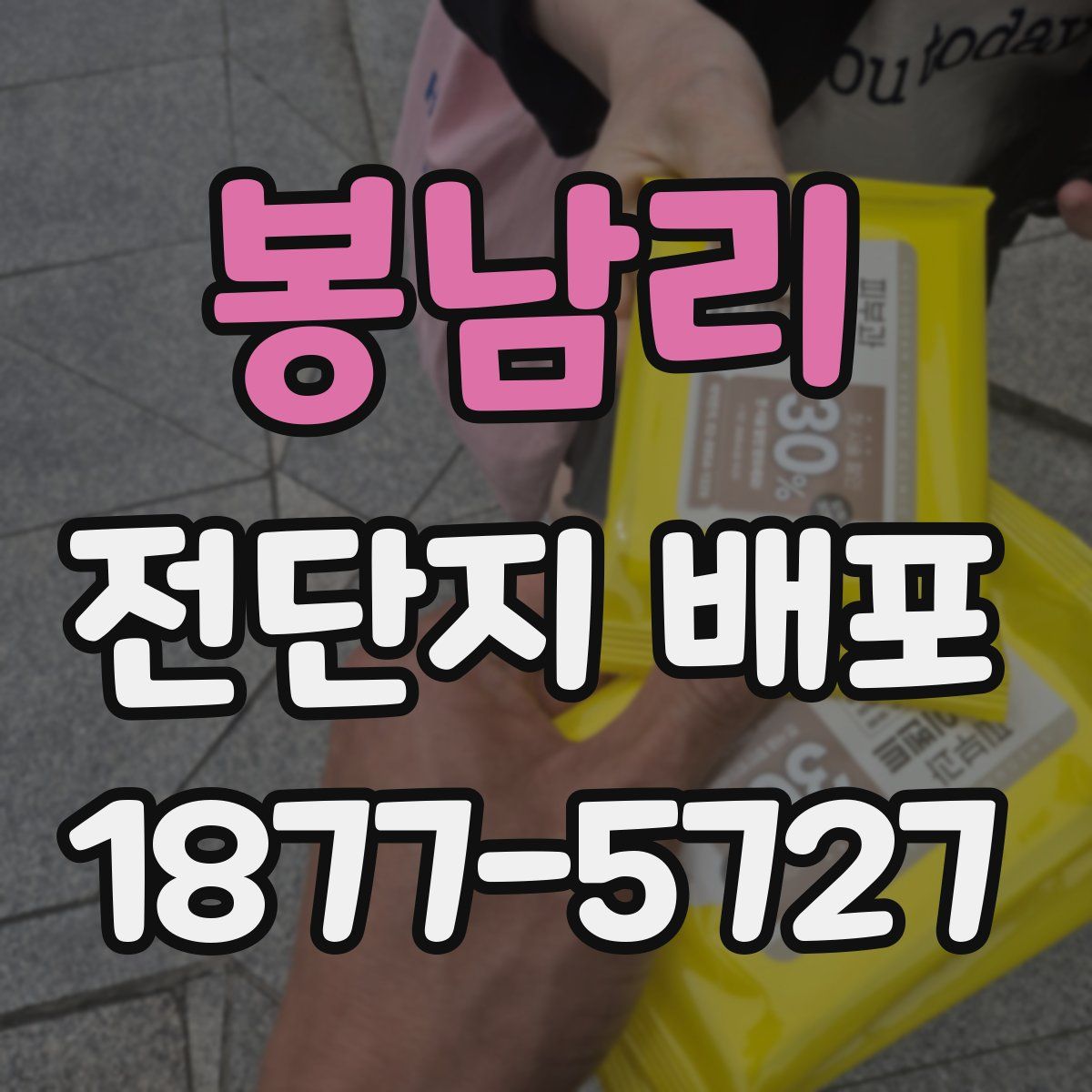 봉남리 전단지 배포