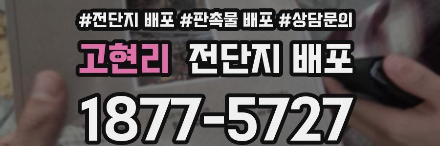 고현리 전단지 배포