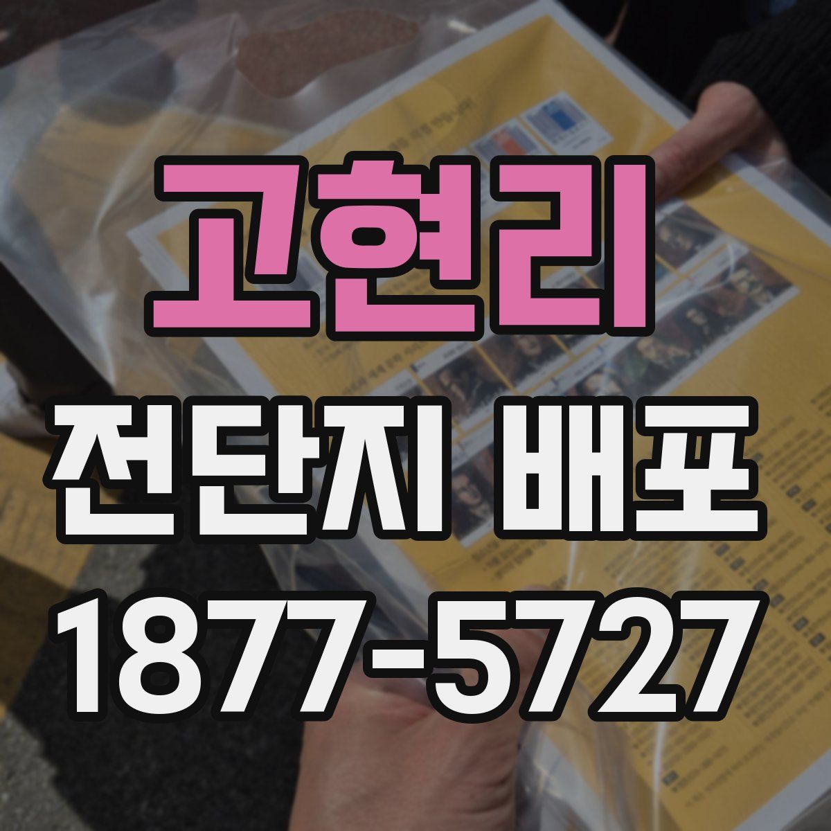 고현리 전단지 배포