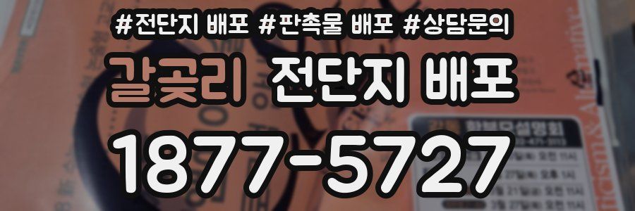 갈곶리 전단지 배포