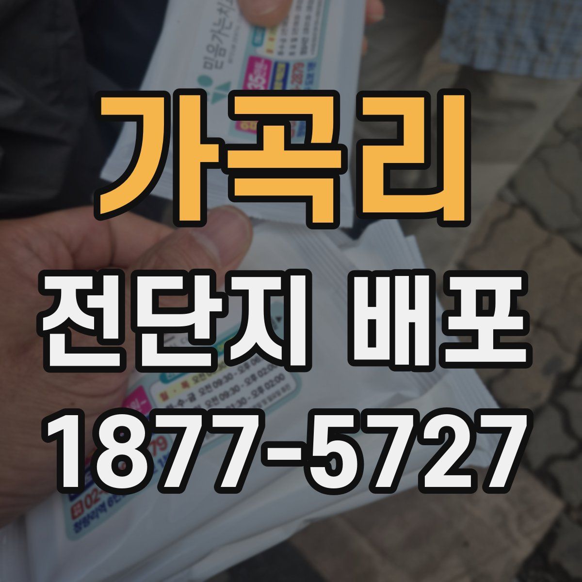가곡리 전단지 배포