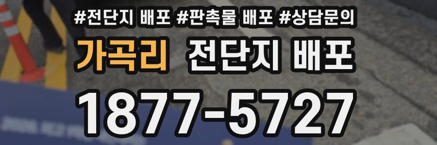 가곡리 전단지 배포