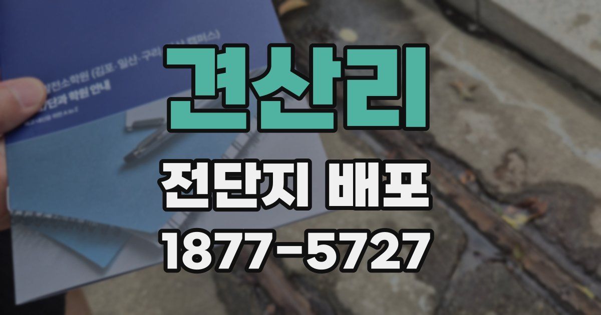 견산리 전단지 배포