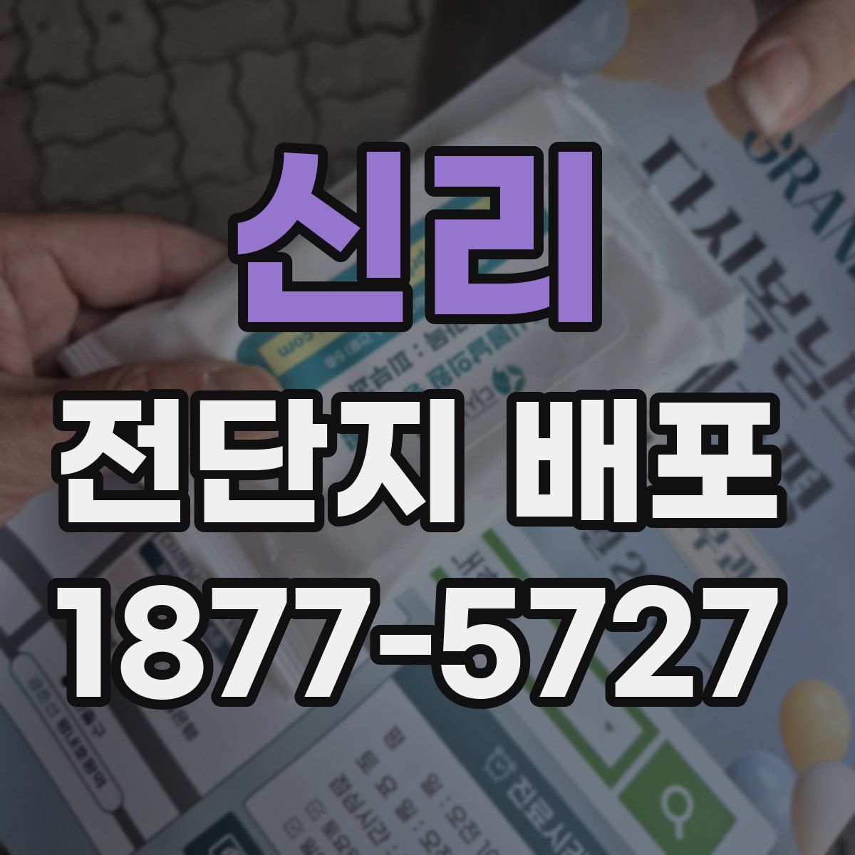신리 전단지 배포