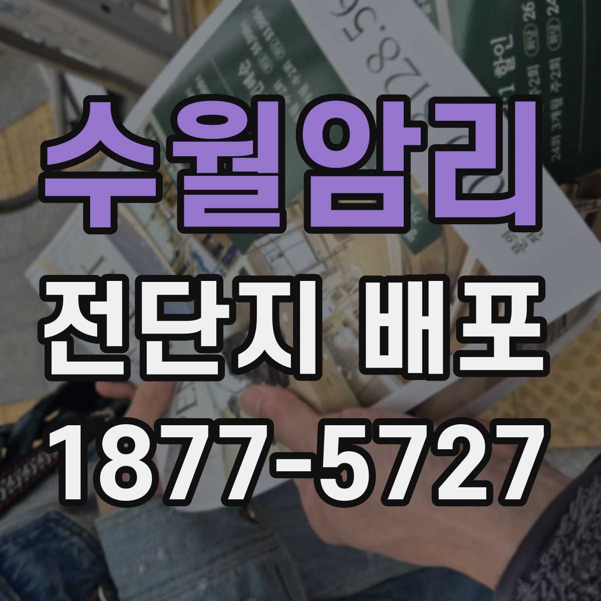 수월암리 전단지 배포