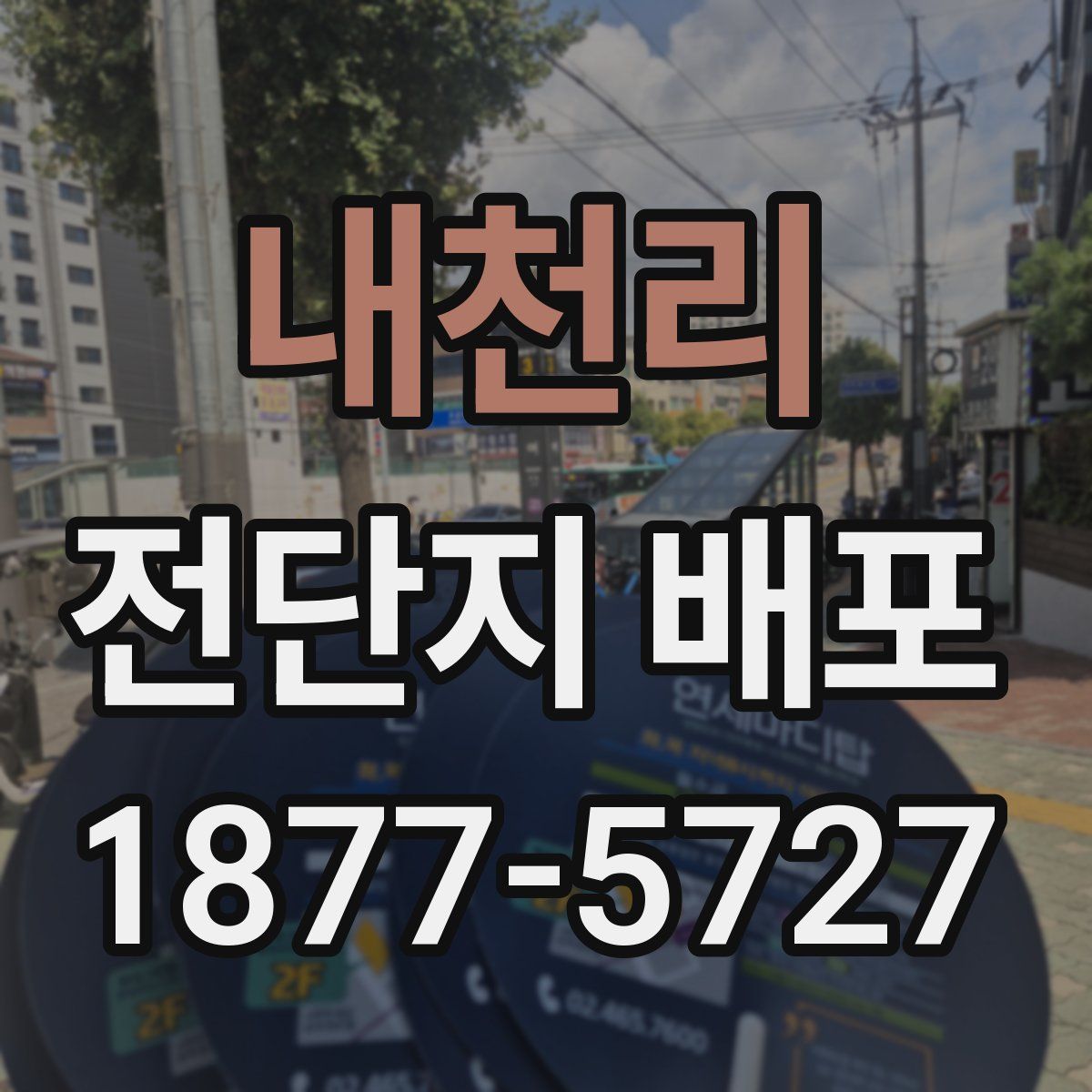 내천리 전단지 배포