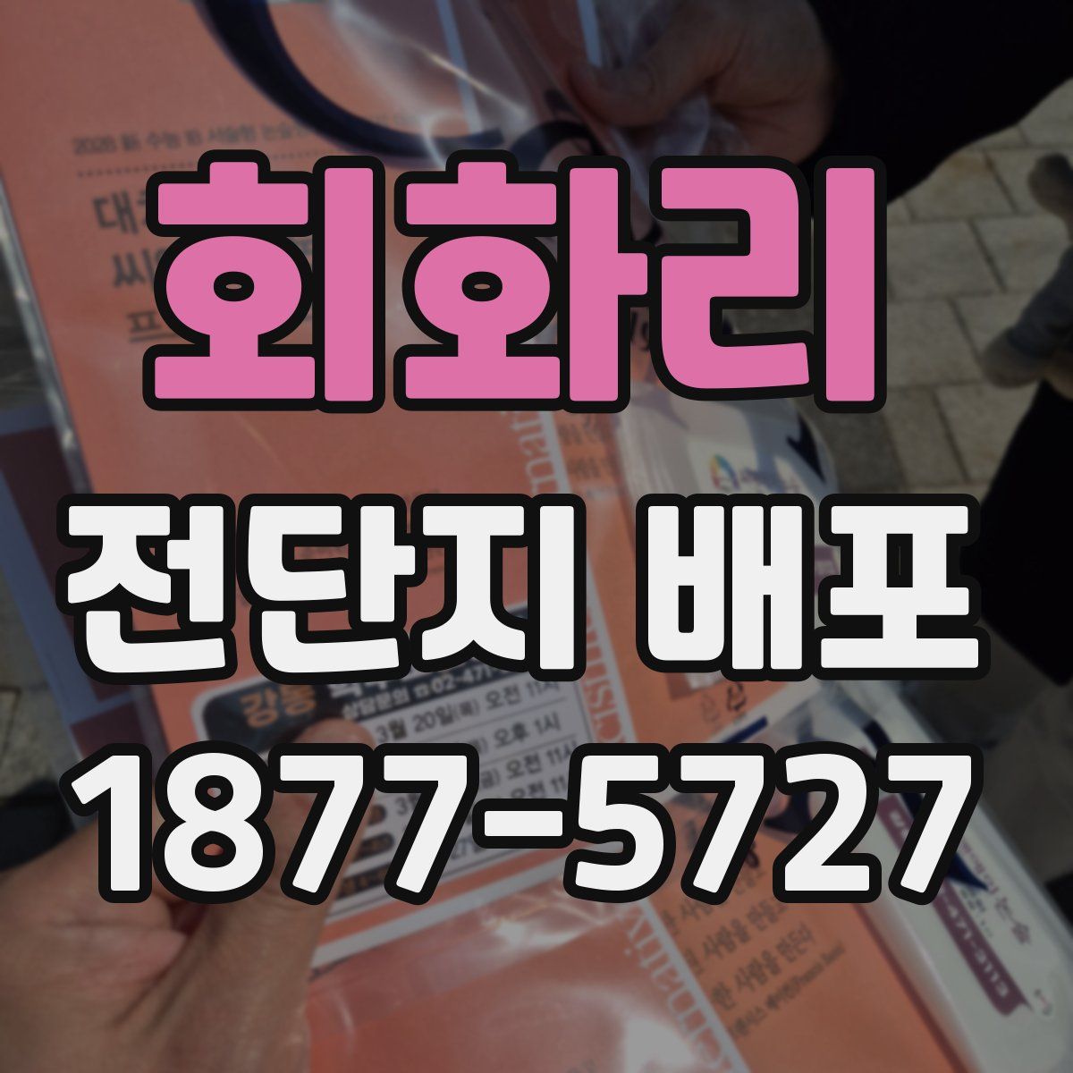 회화리 전단지 배포
