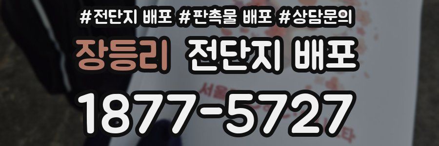 장등리 전단지 배포