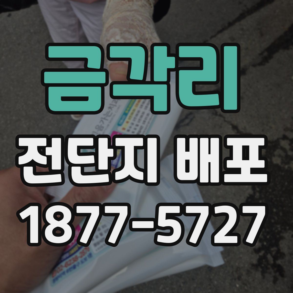 금각리 전단지 배포