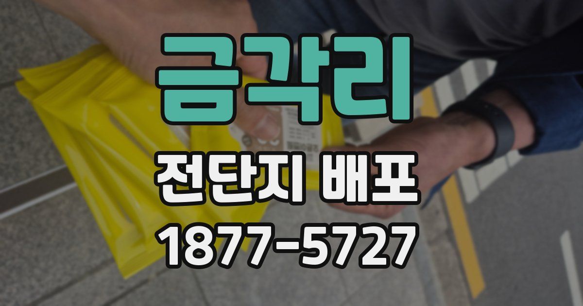 금각리 전단지 배포