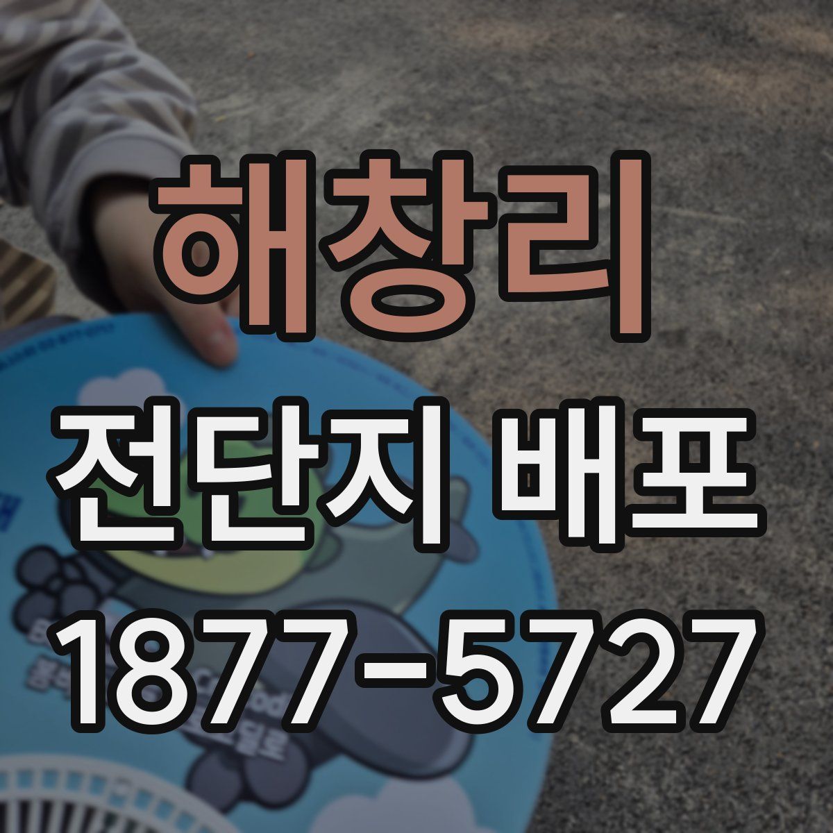 해창리 전단지 배포