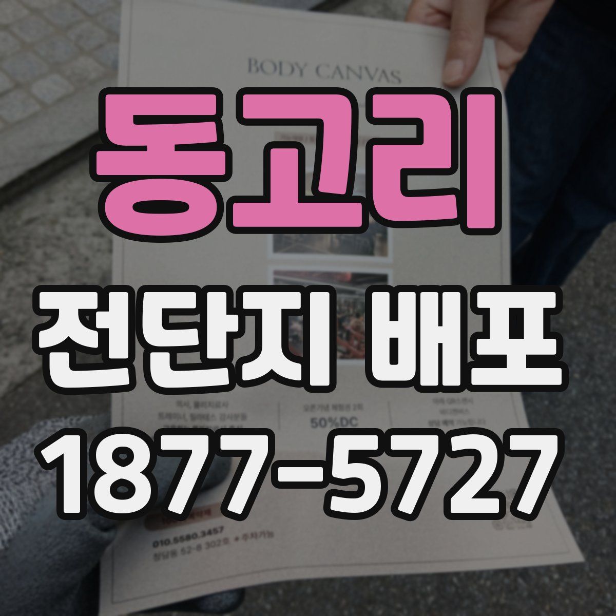 동고리 전단지 배포
