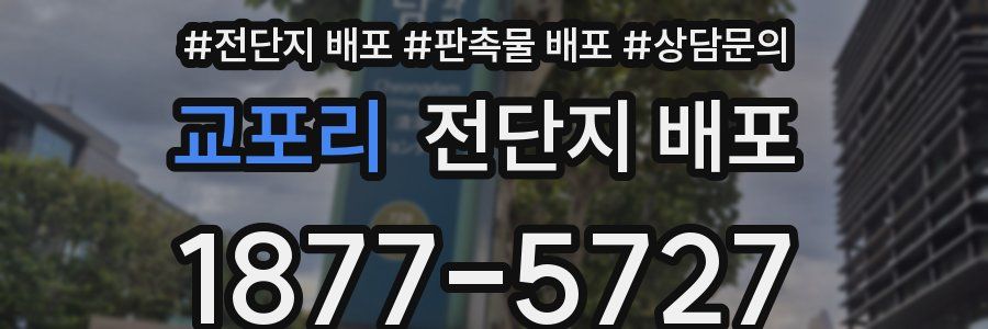 교포리 전단지 배포