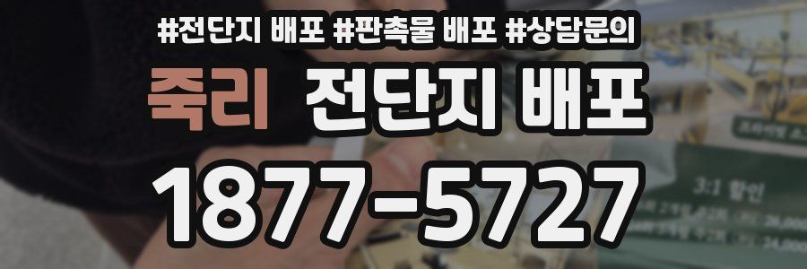 죽리 전단지 배포
