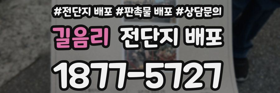 길음리 전단지 배포