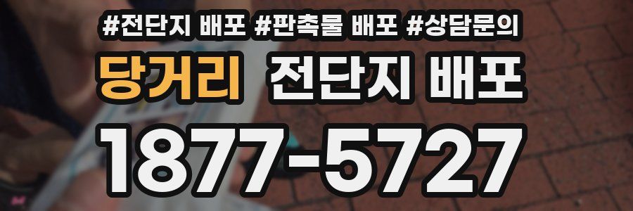 당거리 전단지 배포