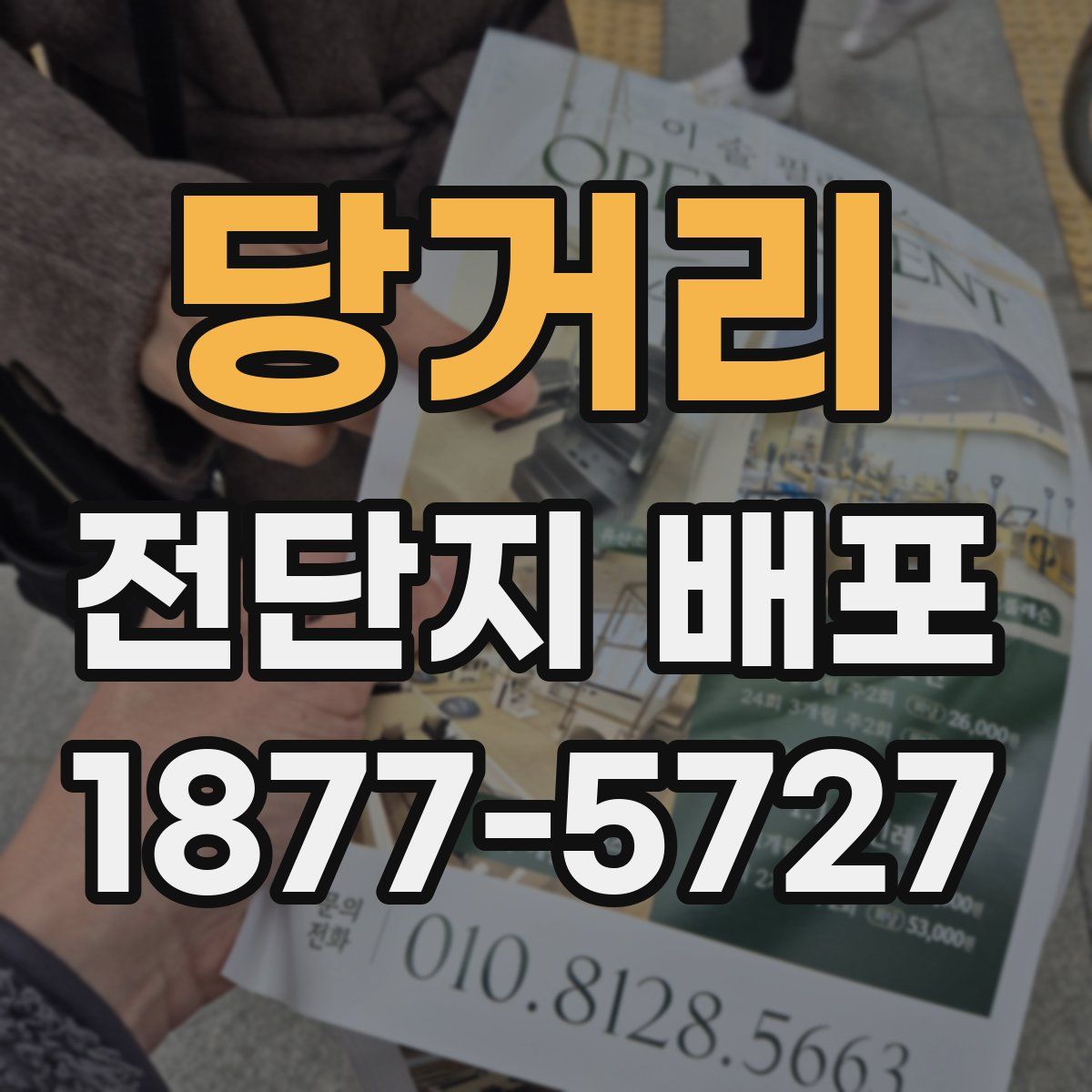 당거리 전단지 배포