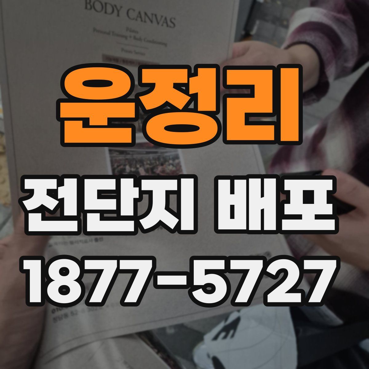 운정리 전단지 배포