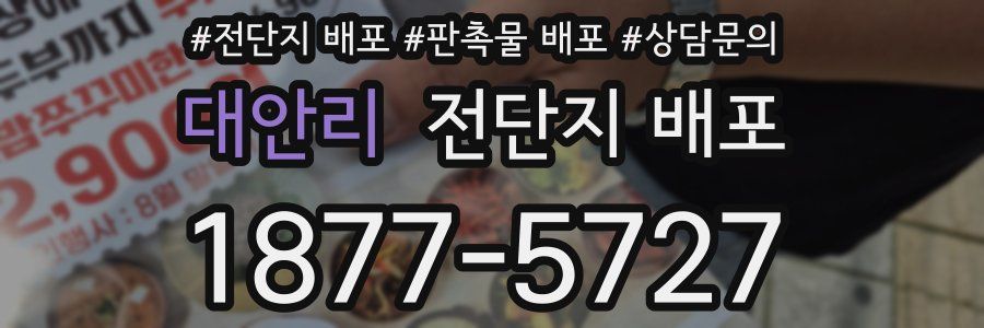 대안리 전단지 배포