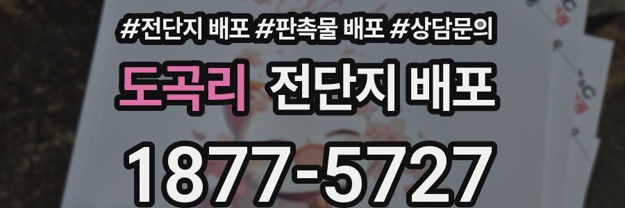도곡리 전단지 배포