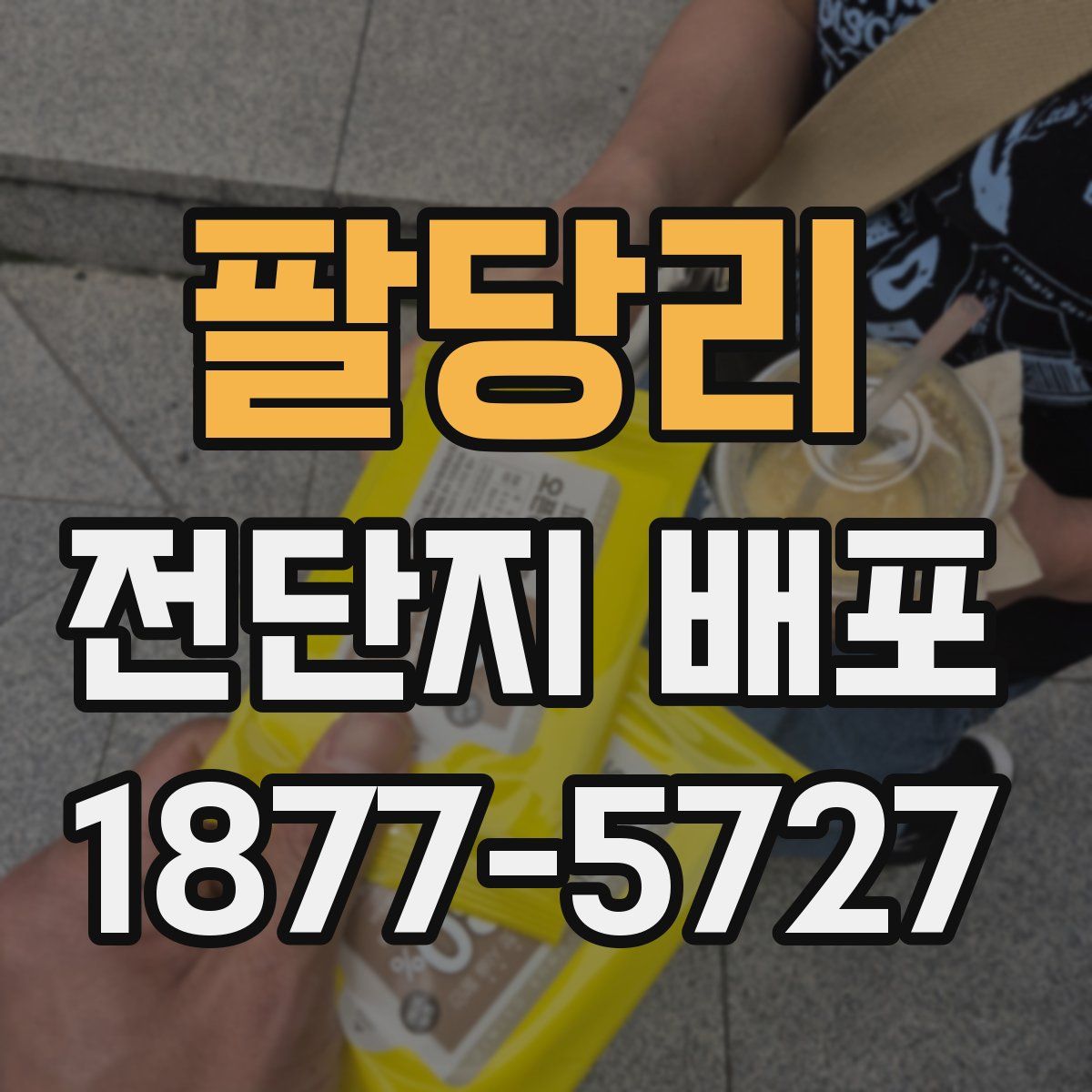 팔당리 전단지 배포