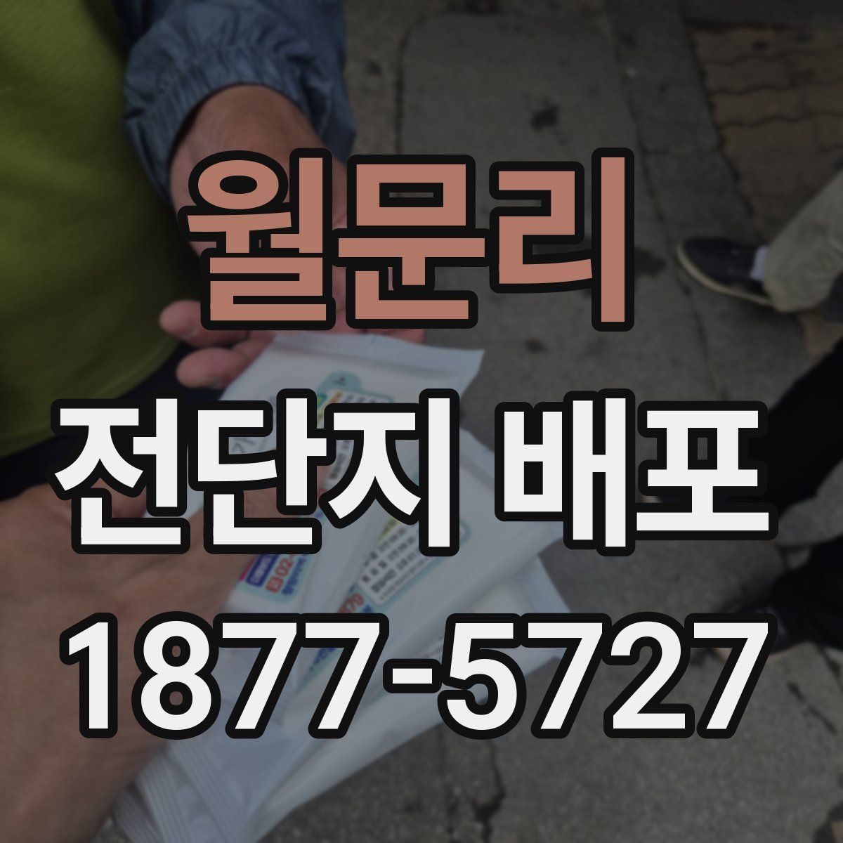월문리 전단지 배포